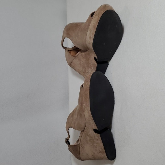 VIA SPIGA suede peep toe platform size 11 - Picture 3 of 7